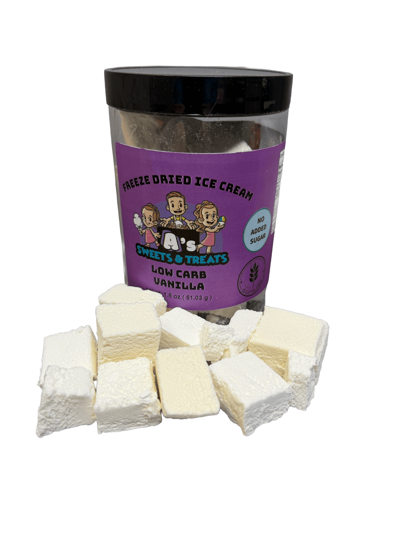 freeze dried Low Carb Vanilla Ice cream