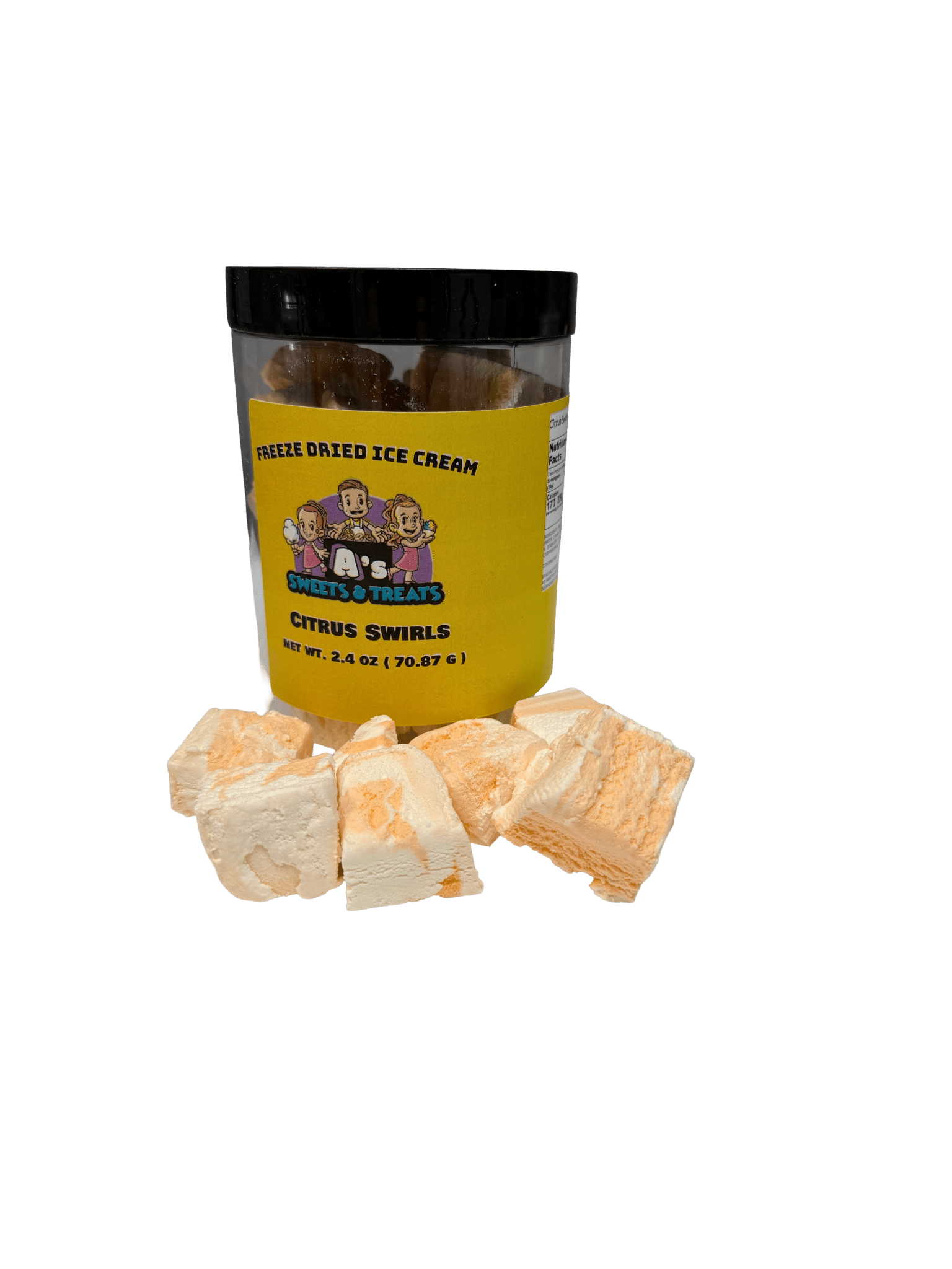 freeze dried orange cream ice cream