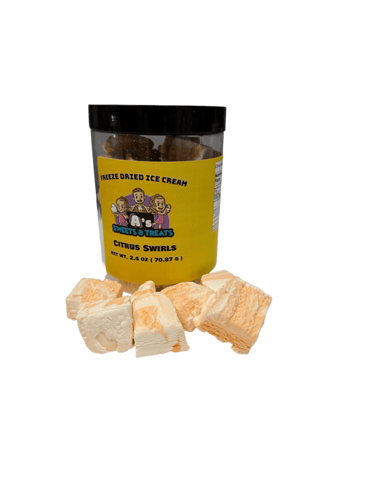 freeze dried orange cream ice cream