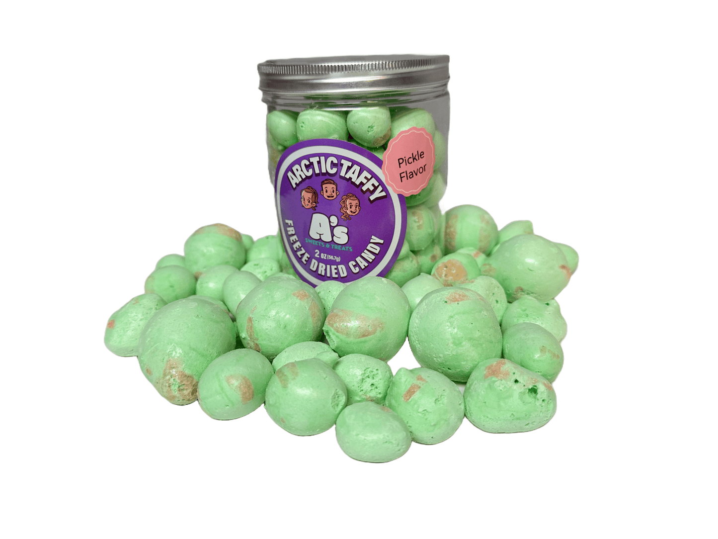 freeze dried candy Pickle Taffy