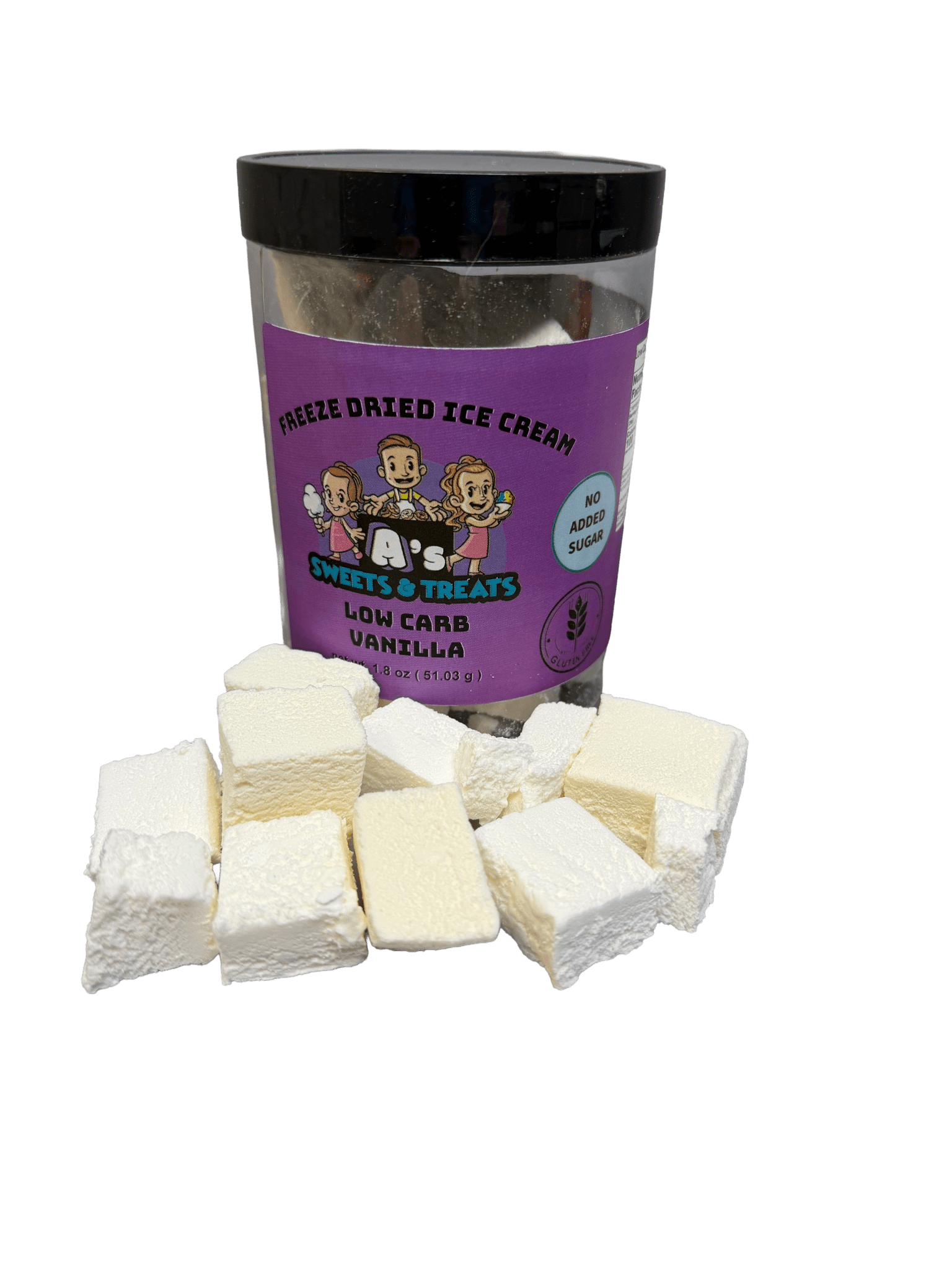 freeze dried Low Carb Vanilla Ice cream